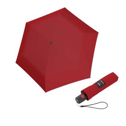 14660 knirps mini duomatic dark chili elegantni plne automaticky destnik