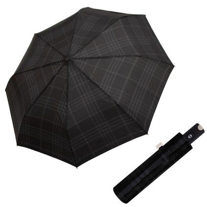 14982 carbonsteel magic woven check black grey pansky plne automaticky destnik