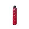15529 2 hit mini dots red damsky skladaci destnik